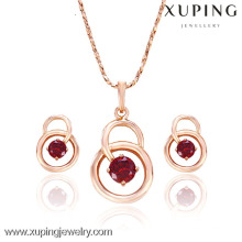 62458- Xuping Hot item brass jewelry set imitation jewellri